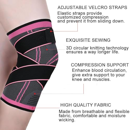 Image of Vitoki Knee Braces for Knee Pain,1 Pack Knee Compression Sleeve for Sports