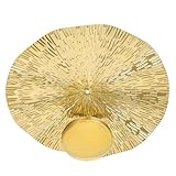 Beavorty Wandleuchter Kerzenständer aus Metall Großer Runder Wandmontierter Kerzenhalter Platzsparende Wanddeko für Bars und Wohnungen