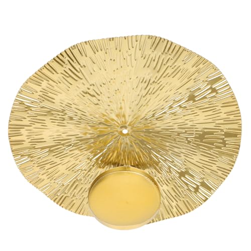 Soporte para velas de té de pared redondeado para decoración de interiores 2