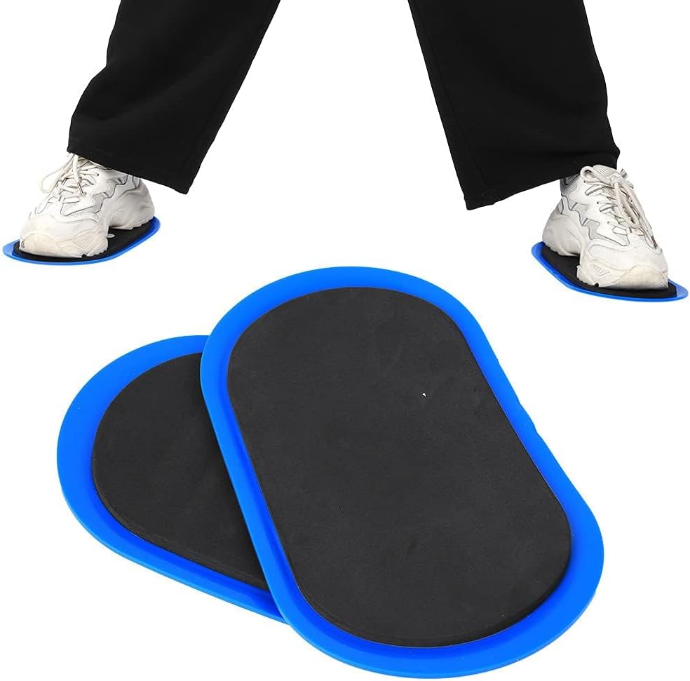 Floor Sliding Disc, Sport Sliding Plate Fitness Discs Slider Training Equipment for Leg Slimming Bodybuilding Yoga Pilates, Blue