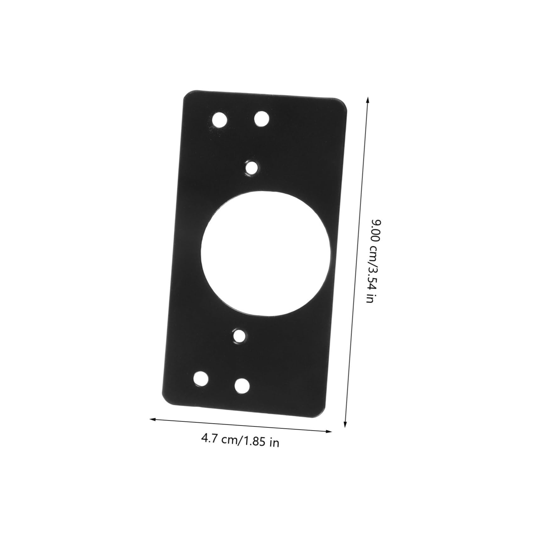 KONTONTY 2pcs Cabinet Door Hinge Repair Plates Stainless Steel Thickening for Easy Installation Fixing