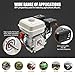 Qrooviiy 4-Stroke 7.5HP 210cc Gas Engine - 0.787“ Shaft Diameter,Pull Start Petrol Engine,GX170F OHV Air Cooled Horizontal for Go Karts,Mini BikeLog,Microtiller,Lawn Mower