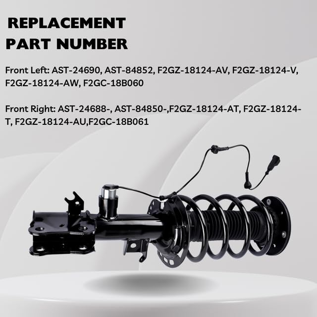 Amazon.com: Pair Front Left Right Shock Struts Assys w/Electronic