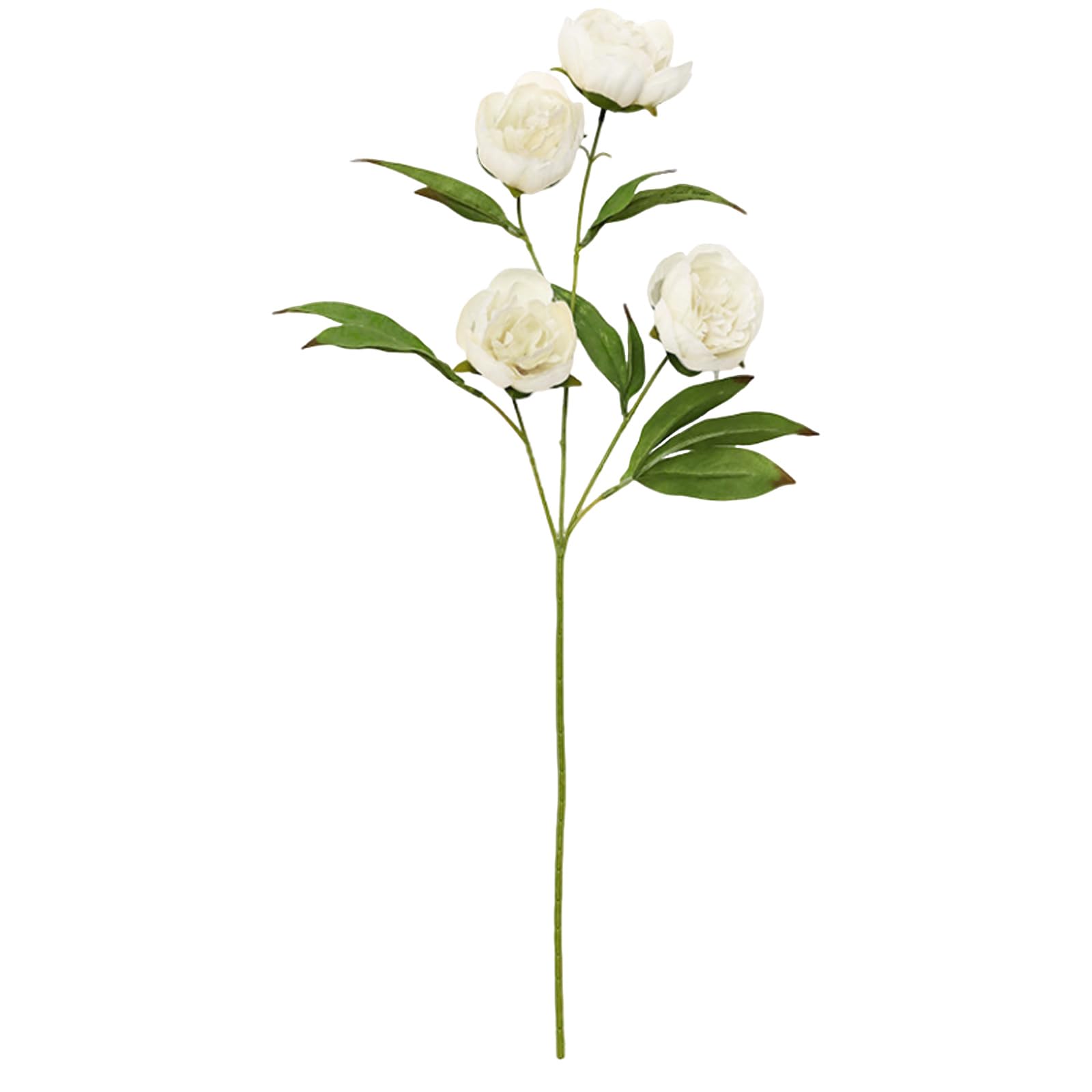 Caskunbsy Artificial Silk Peony Flowers Bulk 6 Pack Fake Peonies with Stems for DIY Bouquets Centerpieces Wedding Arrangements Floral Filler Shower Decor White
