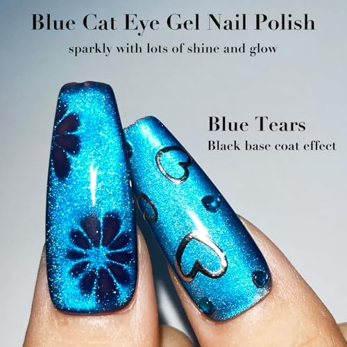 Esmalte gel Cat Eye Laza 15ml Blue Tears brillante miniatura 2
