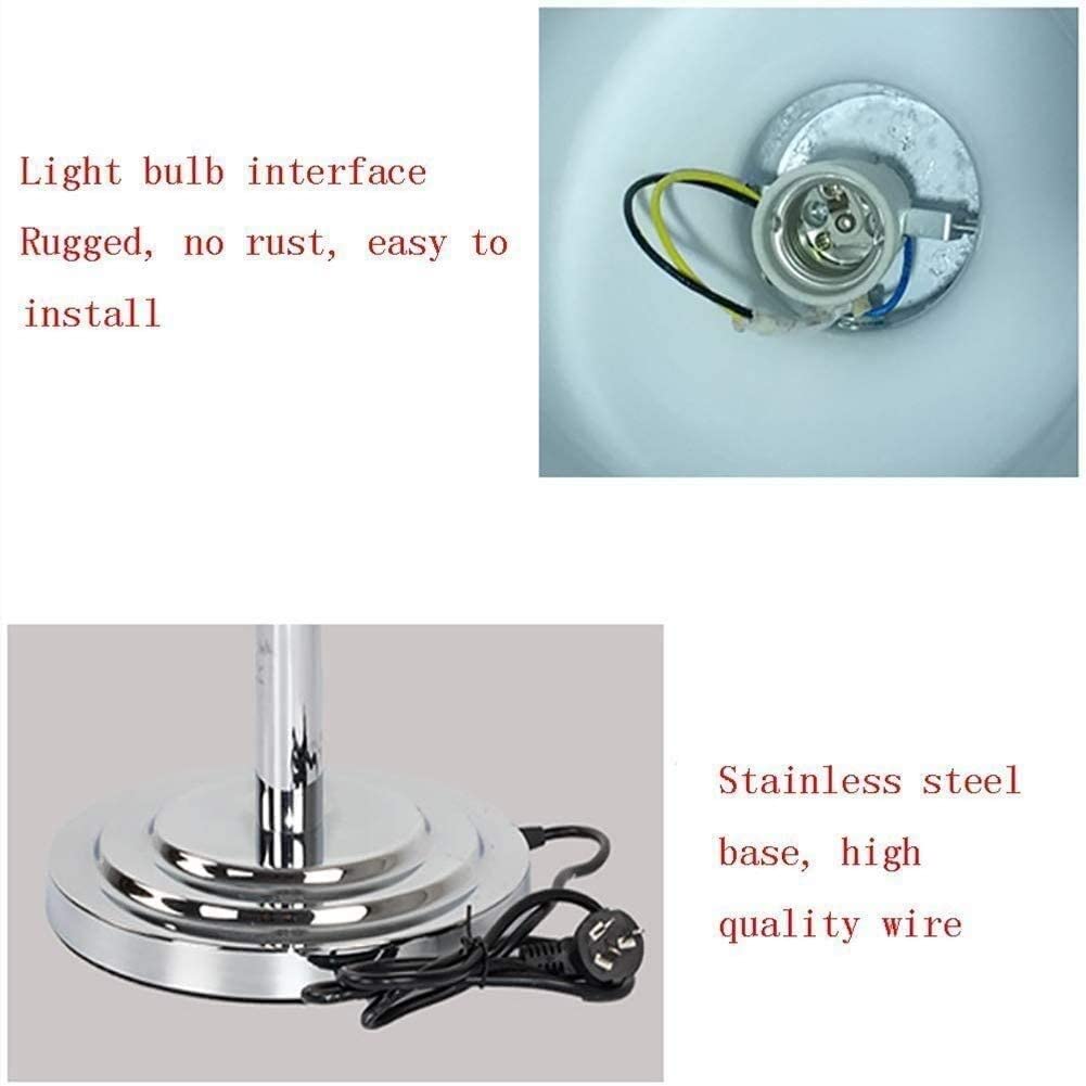 Heat Lamp Food Warmer Portable Food Holding lamp， Buffet Display Warm Light,Commercial Portable Heating Lamps for Hotels, Kitchens and cafeterias Single Head, Stainless Steel, rotatable Hose Marble Ba