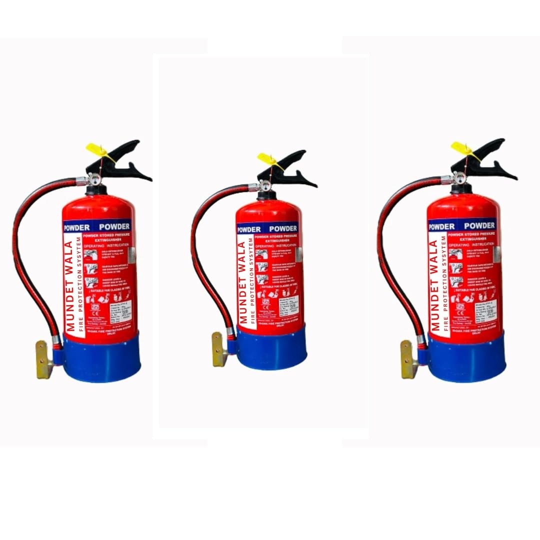 Mundet Wala ABC Dry Powder Type Fire Extinguisher | Fire Safety for All Types of Fire for Home, Office & Car Safety (6kg) (ABC Dry Powder 6kg Pack of 3) (B0CYM18YWY) Amazon Price History, Amazon Price Tracker