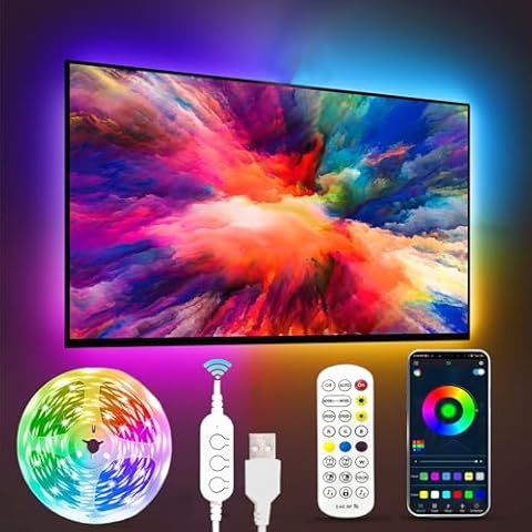 FUPT 5M RGB LED Strip Lights with App Control Cover