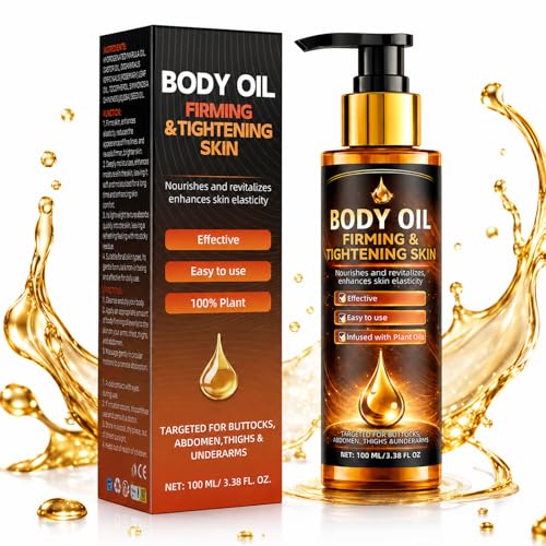 Body Firming Oil After Shower Body Oil for Women Tightening and Firming Skin Improves Elasticity Moisturizing Body Massage Oil for Arms Legs Stomach and Full Body Fast-Absorbing Non-Greasy