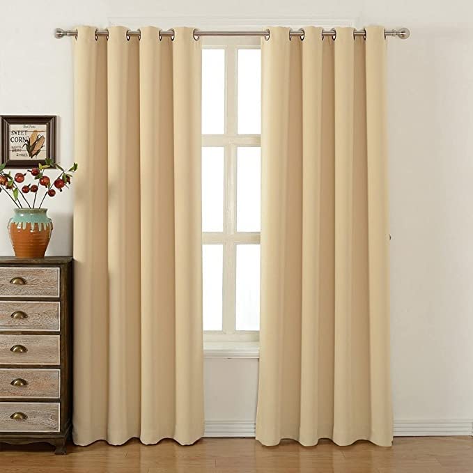 Cortinas Salón térmicas aislantes Frio y Calor 2 Piezas 240x140cm Cortinas Dormitorio y oscurecimiento de la habitación, fácil de cuidar y adecuadas para Cualquier Estilo de decoración