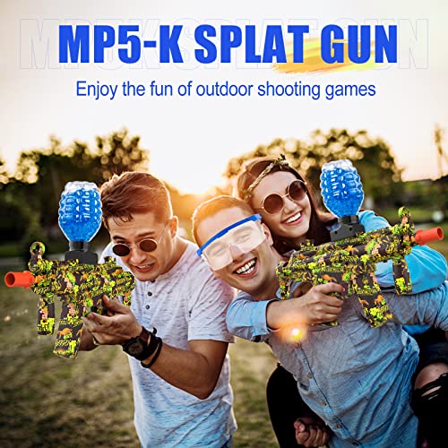 Vasvarn Gel Ball Blaster, Splat Gun Automatic Mp5 Toy Gun With 40,000 Gel Ball, Splatter Ball Blaster For Orbeez Gun Shooting Games Age 12+（Green） #TOP6