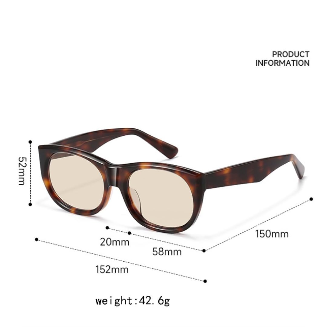 Occhiali da sole oversize in acetato con protezione UV400