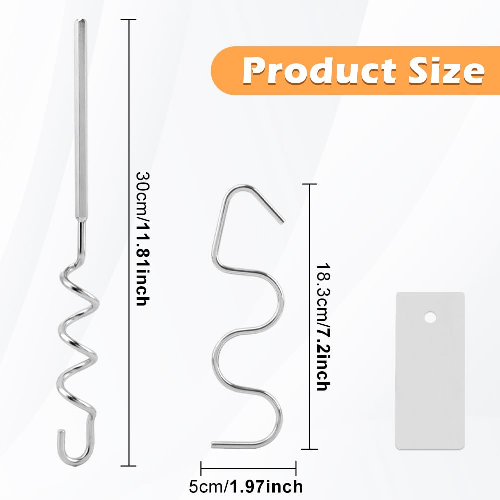 3 Pcs Peanut Butter Stirrer, Stainless Steel Nut Butter Mixer for Hand Mixers and Drills Peanut Butter Stirring Tool Jam Stirring Tools Fast Mixing Stirrer Utensil for Mixing Various Butter Jam