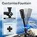 VIVOHOME All-in-One Pond Filter Fountain System Kits, 260 GPH Submersible Water Pump for Ponds up to 790 Gallons