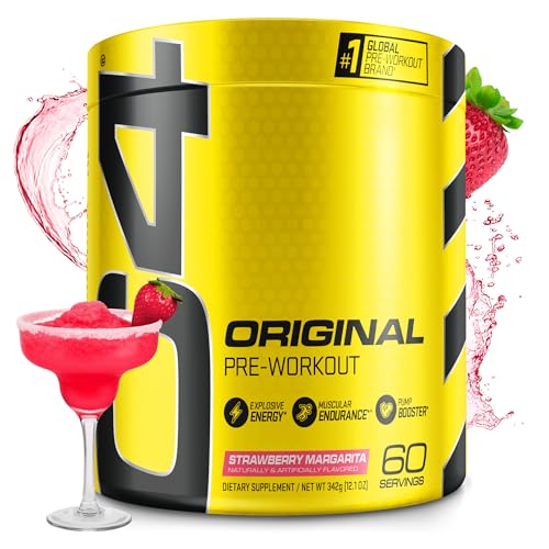 Cellucor C4 Original Pre Workout Powder Strawberry Margarita | Vitamin C for Immune Support | Sugar Free Preworkout Energy for Men & Women | 150mg Caffeine + Beta Alanine + Creatine | 60 Servings