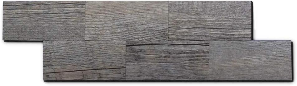 Backsplash Peel and Stick Tile, PVC Gray Rustic Tile Backsplash for Kitchen (11.59" X 3.78", Sample Sheet )