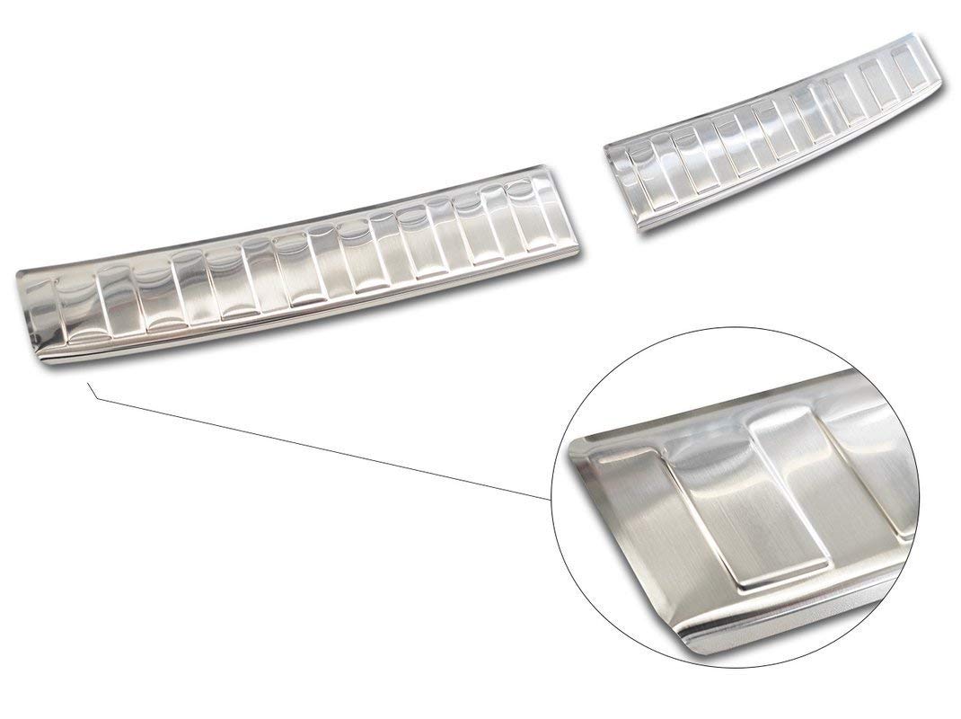 Avisa Protector del Parachoques Trasero Inoxidable Compatible con Hyundai i20 III 5 Puertas 2020- 'Ribs'