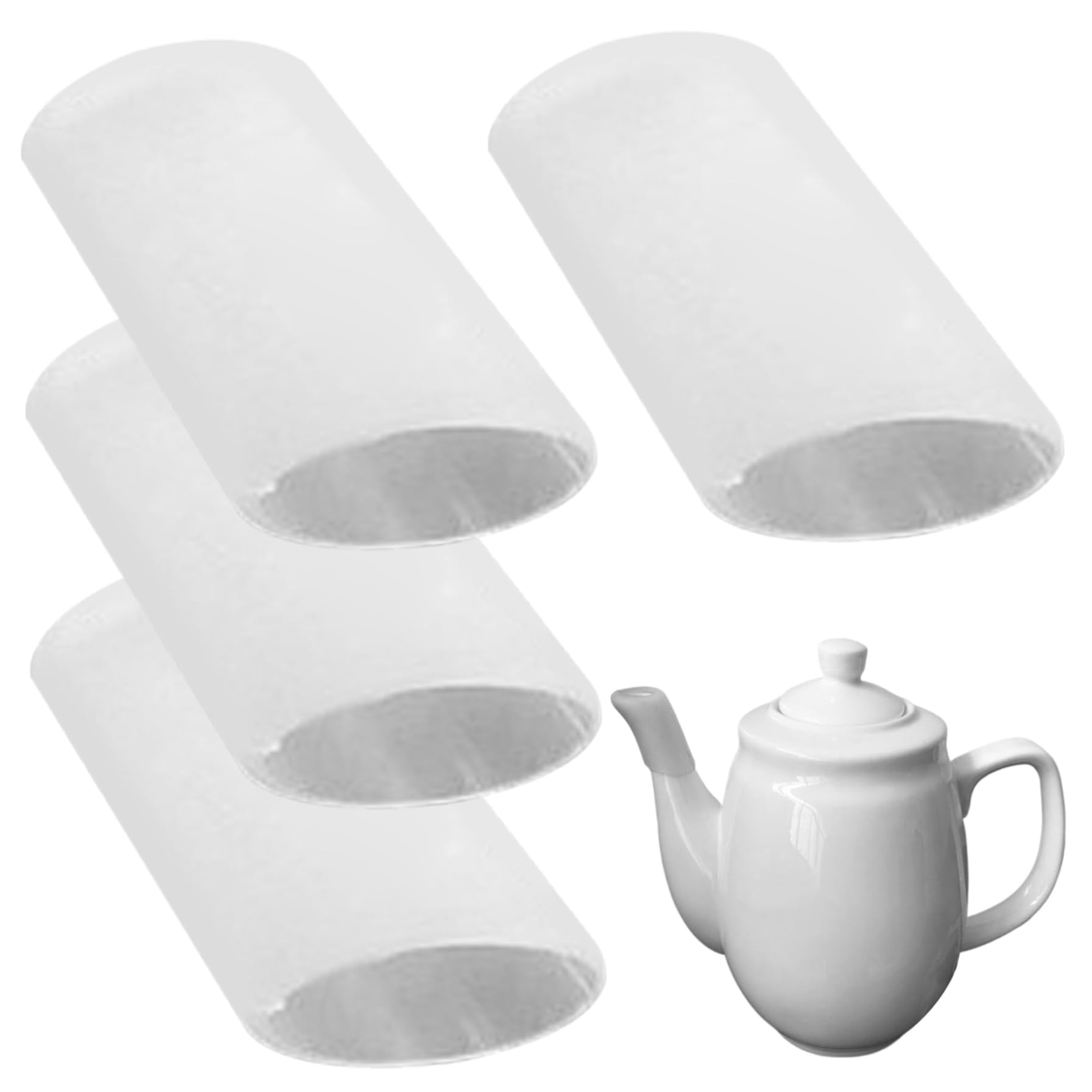 Tetera de Tetera, 4 PCS Silicone Tapot Spout Cover de 3.5 cm Restaurante Protección de cerámica a Prueba de Goteo y Fugas a Prueba de Fugas, Protectores