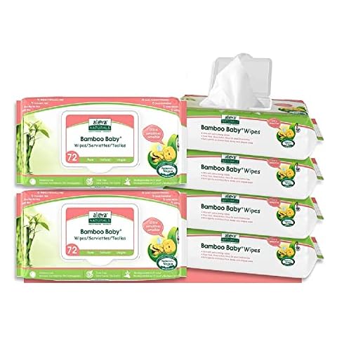 Toallitas sensibles al bebé de bambú de Aleva Naturals Cover
