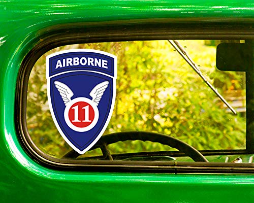 11th Airborne Division Decals U.S. 2 Stickers 5" W x 7.5" H Bogo