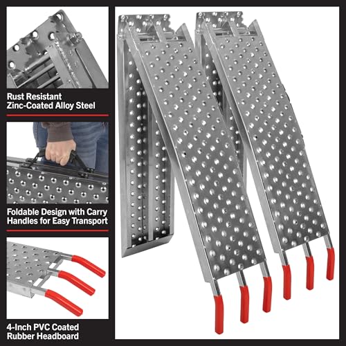 Set de rampas plegables de 69 pulgadas para motos y ATV miniatura 4