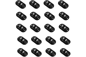 20-Pack Mini Rollers, Smooth-Rotation Swivel Caster Wheels