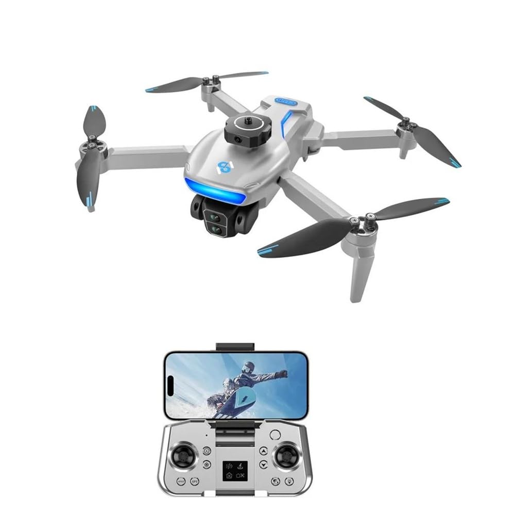 Gris,Triple Battery,dron s181 con GPS, 5g, Profesional, 8k HD, fotografía aérea, cámara Dual, omnidireccional, para Evitar obstáculos, Juguete RC
