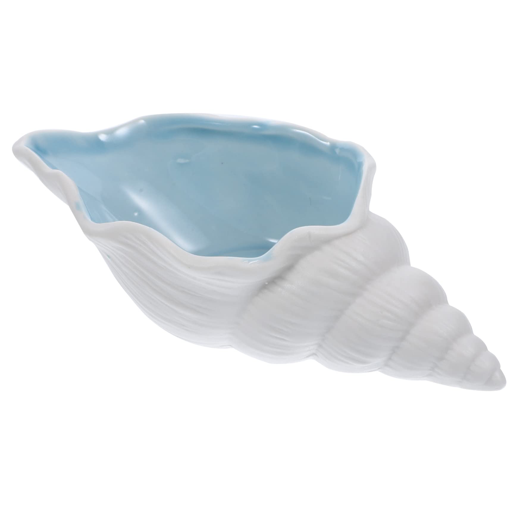 PRETYZOOM 3St Muschelschale aus Keramik Schmuck Tablett Ringschale Ringorganisator Muschelhorn für den einzug schmuck-aufbewahrung Conch-Schmuck-Tablett Keramik-Schmuckschale