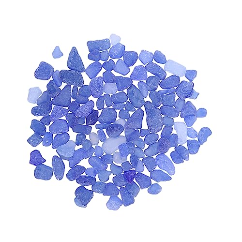 ERINGOGO Aquarium Decor 1 Pack of Tumbled Glass Pebbles Fish Tank Gravel Glass Stones Home Ornament Safe for Fresh/Salt Water