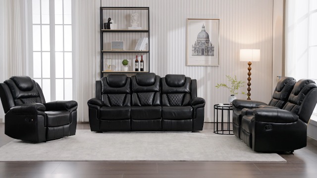 Sillón reclinable manual marrón miniatura 7