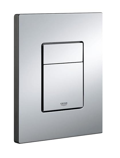 GROHE 38732000 Metal Skate Cosmopolitan Wall Plate (Silver)