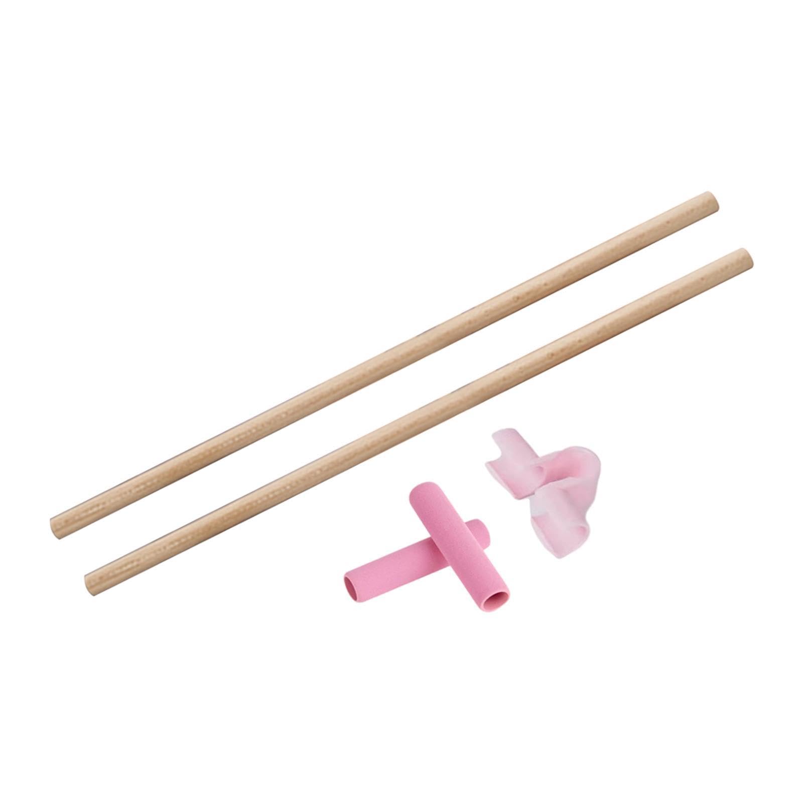 harayaa Lot de 2 Barres de Correction de Posture en Bois pour Le Dos, Outil D'étirement et de Musculation pour Gymnastes