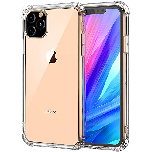 NEUFLY Hülle für iPhone 11, Transparent iPhone 11 Handyhülle Crystal Clear Silikon Schutzhülle für iPhone 11-6.1