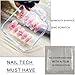 14 Pcs Press On Nail Packaging Box Press on Nail Storage Box for Press Ons with 60 Pcs Adhesive Double Sided Tape for Fake Nail Storage Case Nail Display Nail Salon Supplies Nail Art Nail Business