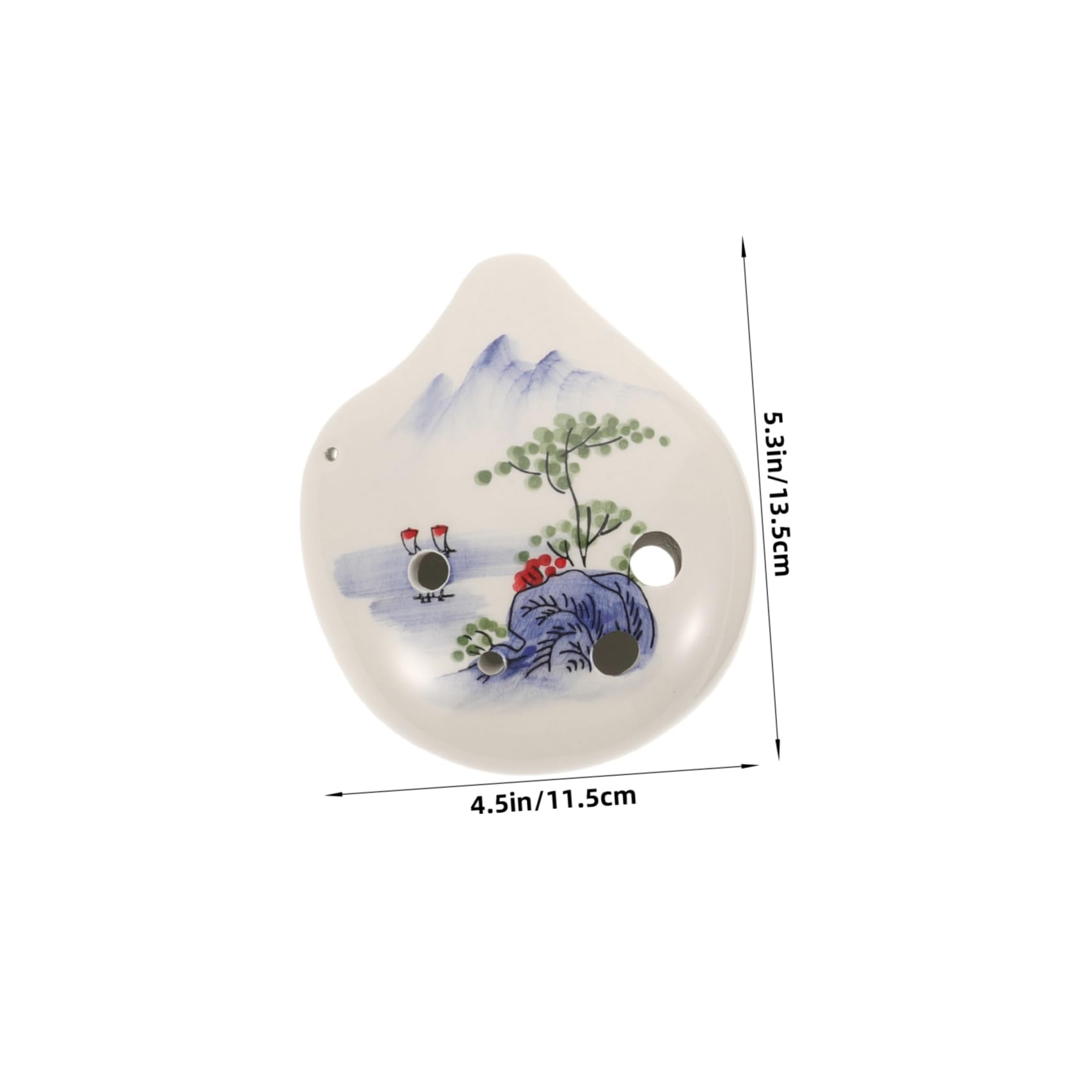 ERINGOGO 6-hole for Boys and Girls Portable Alto f Key Musical Instrument Beginner Wind Instrument Ceramic