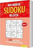 Der große Sudokublock Band 2: 380 Kulträtsel in 3 Schwierigkeitsstufen