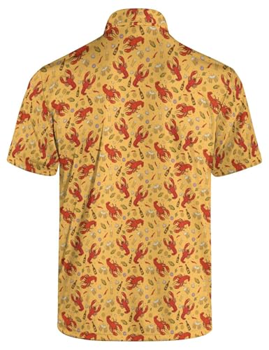 Golf Shirts for Men Moisture Wicking Quick Dry Polo Shirts | Funny Pattern, Lightweight, Breathable Comfort, Stretch Mobility, Casual Golf Polo Shirt miniatura 4