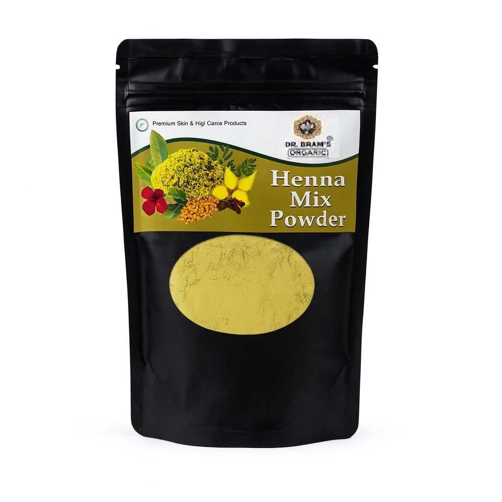 Dr. Bram's Organic Henna Mix Powder, Natural Hair Care, Herbal Powder Form (Pk of 1)-image-18