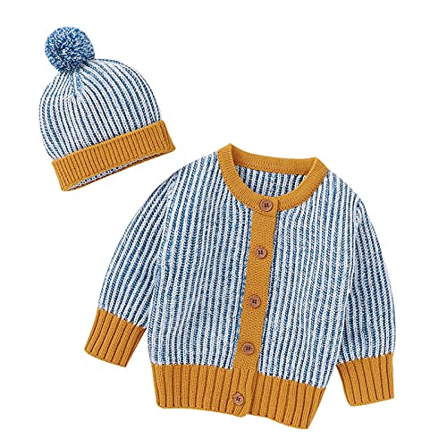 Unisex-Strickjacken für Babys Baby Tops Jungen Mütze Pullover...