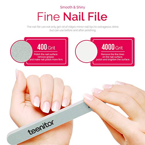 image for Teenitor gel nail remover kit with10pcs Gel Clip Remover, Brush for Na