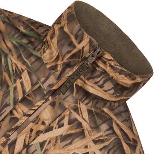 Image of Drake Waterfowl Youth MST Eqwader DW3020 1 /4 Zip Hunting Waterproof Breathable Fleece Lined Warm Jacket with Multiple Pockets | Waterproof Windproof Breathable Fleece Lined Warm Pullover with Multiple Pockets