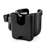 Accmor Stroller Cup Holder with Phone Holder, Bike Cup Holder, Universal Cup Holder for Uppababy Nuna Doona Strollers, 2-in-1 Cup Phone Holder for Stroller, Bike, Wheelchair, Walker, Scooter