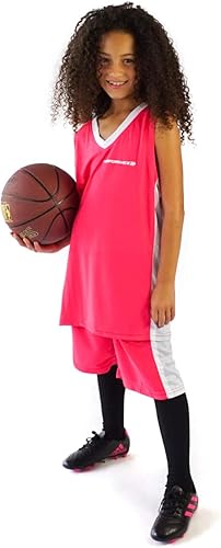 Miniatura 2 de Conjunto de camisetas de baloncesto prémium para niños, camisetas deportivas y pantalones cortos deportivos para jóvenes y niños de 6 a 12 años,