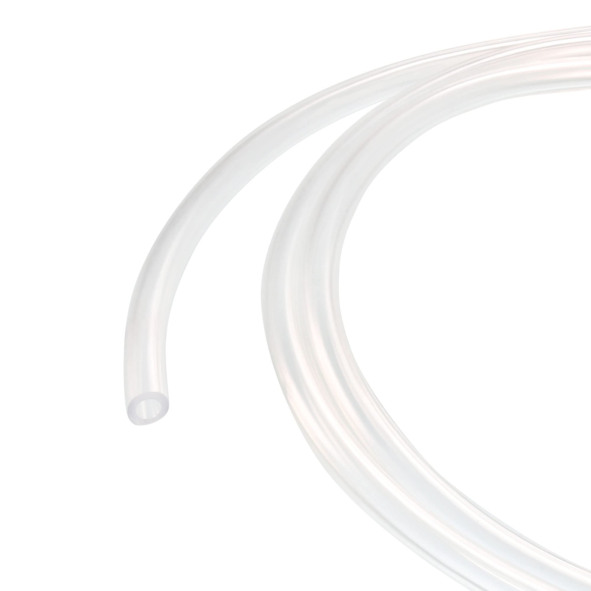 sourcing map Tuyau Flexible PVC Transparent Vinyle Tube PVC 3mm Diamètre Interne 5mm Diamètre Externe 6 Mètre de Longueur Flexible Léger pour Eau Tube Air Ligne