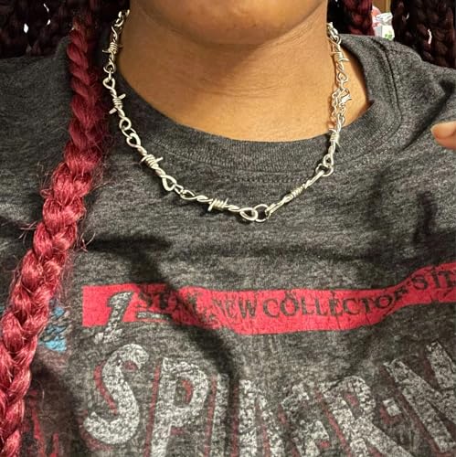 925 Sterling Silver Barbed Wire Necklace Bracelet For Women And Men - Barbwire Little Thorns Chain Choker Jewelry Gifts Barb Wine Necklace Little Thorns Chain Choker Bracelet For Men And Women2