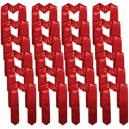 Image of GraduationMall 24 Pieces 72 Inch Plain Graduation Stole Bulk Sublimation Blank Honor Graduation Sash Unisex Adult