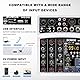 BOMGE Professionelles 4-Kanal 99DSP DJ-Audio-Mischpult, Desktop-Karaoke-Mischpult mit MP3-Eingang, USB, Bluetooth-Eingang, Stereo-Aufnahme und 48-V-Phantomspeisung （04D-Weiß）