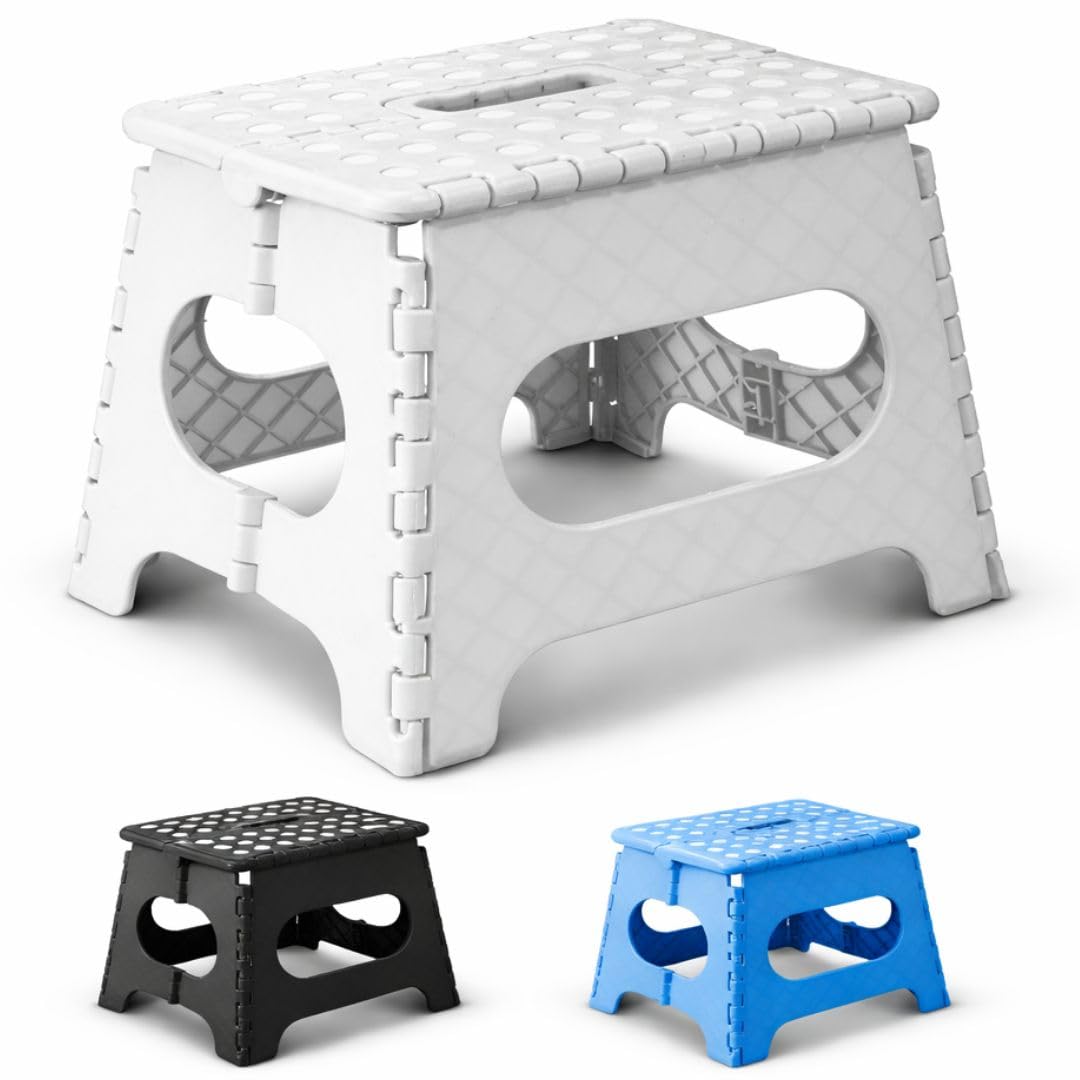 Taburete plegable para adultos de 29cm y capacidad de 150 kg para el hogar