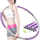 Versteckter Abnehmbarer Knopf -- Unser Hula-Hoop-Reifen verfügt über 6 abnehmbare Teile und verwendet ein Hochelastische Stahlschnalledesign, einfach zu Installieren und demontieren für einfache Lagerung und Transport. Deswegen kann es zu Hause, am BüRo, im Fitnessstudio oder im Park überall verwendet werden. Verbrenne Kalorien jederzeit und überall!