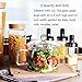 Mini Sized Glass Bowl with Lid and Handle, 44 FL OZ/1.4L for Noodles, Pasta, Soup, Cereals, Fruits, BPA Free, Microwave Dishwasher Oven